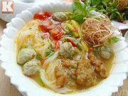 Bếp Eva - Bún chả cá cho bữa sáng cuối tuần