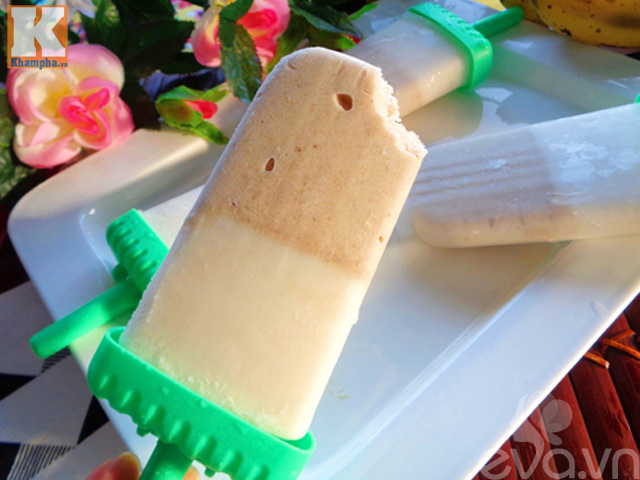 Cách làm kem que vị chuối sữa dừa