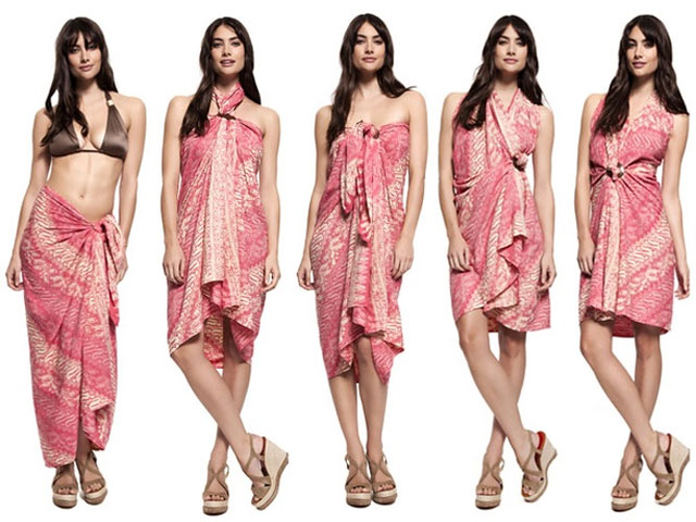 12 cách quấn khăn đi biển đơn giản vẫn gợi cảm