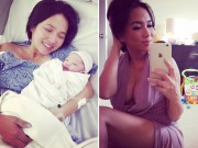 Bà bầu - Mẹ Việt ở Mỹ đi chợ, nấu cơm ngay sau sinh 2 ngày