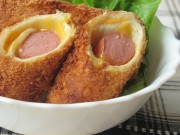 Bếp Eva - Bánh mì sandwich cuộn xúc xích, pho mát giòn ngon