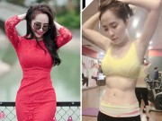 Làm đẹp - Quỳnh Nga duy trì bụng phẳng, da trắng bằng gym và yoga