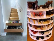 Thời trang - Học các mẹ khéo tay, cất giày dép gọn - xinh