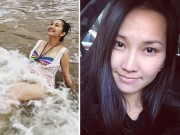 Làm đẹp - Kim Hiền thường xuyên để mặt mộc khi mang bầu