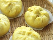 Bếp Eva - Bánh bao bí đỏ nhân thịt gà cho bữa sáng