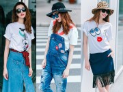 Thời trang - Thích thú với thời trang jeans tươi trẻ của Khánh My