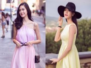 Làng sao - HH Thùy Dung khoe vẻ đẹp Á Đông trên đường phố Italy