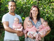 Bà bầu - Ca sinh ba với cặp song thai chung bọc ối cực hiếm gặp