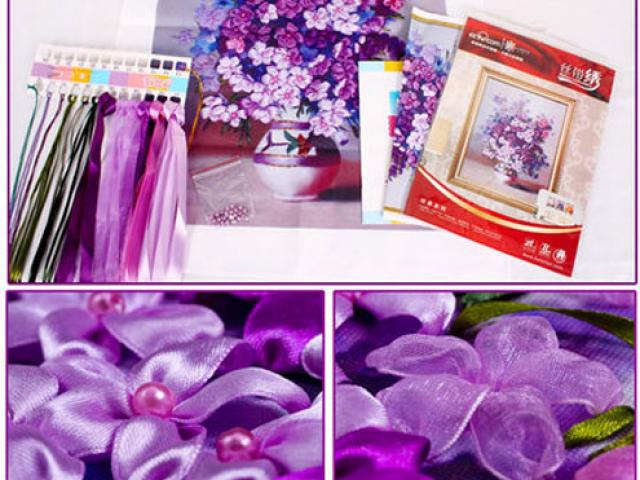 Tranh thêu ruy-băng hút hồn chị em: cực nhanh mà siêu đẹp