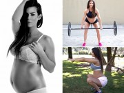 Bà bầu - Vóc dáng đẹp “mê mẩn” của mẹ bầu song thai