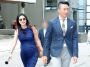 Làng sao - Người đẹp "Kim Sam Soon" vác bụng bầu đi đám cưới