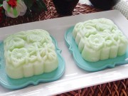 Bếp Eva - Bánh Trung thu dẻo lá dứa nhân đậu xanh hấp dẫn