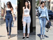 Thời trang - Mặc jeans đẹp như chân dài "hái" ra tiền Kendall Jenner