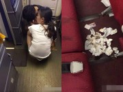 Làm mẹ - Choáng váng ảnh mẹ cho con đại tiện ngay trên sàn máy bay
