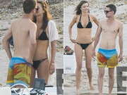 Làng sao - Miranda Kerr vô tư "khóa môi" bạn trai tỷ phú trên biển