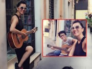 Làng sao - MC Kỳ Duyên ôm đàn hát rong xin tiền ở Ý