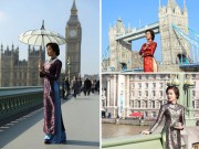 Làm đẹp - Huyền My khoe eo thon trong trang phục áo dài giữa London