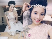 Làng sao - HH Kỳ Duyên mặc áo cưới sau tin đồn có bạn trai