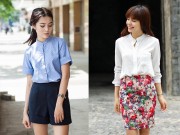 Thời trang - Dịu dàng gọi thu với sơ mi cổ trụ đẹp kín đáo