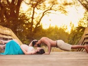 Bà bầu - Bộ ảnh bầu đẹp mê mẩn dưới ánh hoàng hôn