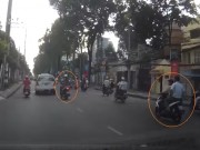 Clip Eva - Cô gái bị cướp, ngã xe và bị xe khác cán phải