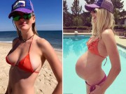 Bà bầu - Ngỡ ngàng với vóc dáng sau sinh 2 tháng của siêu mẫu 8x