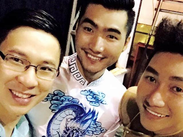 MC Anh Quân hội ngộ siêu mẫu Đàm Thanh