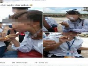 Tin tức - Xôn xao nữ sinh hút thuốc ngày khai giảng năm học mới