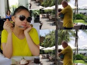 Làng sao - Thu Minh hạnh phúc nhìn chồng cưng nựng con trai