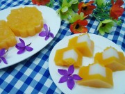 Bếp Eva - Bánh Trung thu rau câu bí đỏ thạch dừa