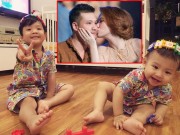 Làng sao - Con trai Đan Lê cực yêu khi diện đồ đôi