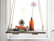 Nhà đẹp - Khéo tay làm kệ sách treo cho nhà chật thêm đẹp