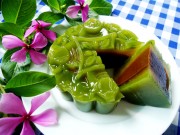 Bếp Eva - Bánh Trung thu rau câu vị lá dứa nhân cà phê