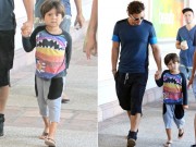 Làng sao - Nhóc Flynn "lườm nguýt" với phóng viên