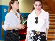 Thời trang - Cách mặc áo sơ mi dựng cổ không thể chê của Hà Hồ