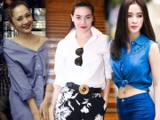 Thời trang - 5 cách mặc áo sơ mi không nhàm chán từ sao Việt