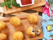 Bếp Eva - Gà viên bọc nui chiên giòn nóng hổi