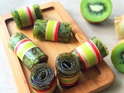 Bếp Eva - Kẹo cuộn kiwi thơm ngon đẹp mắt cho bé
