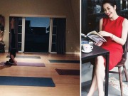 Làng sao - Hà Tăng khiến fan ngạc nhiên với động tác Yoga cực khó