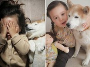 Làm mẹ - “Tan chảy” với tình bạn của cô bé Pháp 2 tuổi và chó cưng
