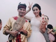 Làng sao - HH Kỳ Duyên làm “chị Hằng” nhí nhảnh bên Xuân Bắc