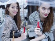 Làng sao - Hồ Ngọc Hà khoe khéo nhẫn kim cương khi dạo phố tại Nhật