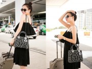 Làng sao - Hoàng Thùy Linh mặt mộc vẫn xinh đẹp lên đường sang Anh lưu diễn