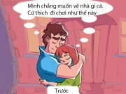 Eva tám - Sự khác nhau thú vị của các cặp đôi khi yêu và sau khi cưới