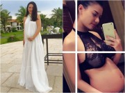 Làng sao - Bà bầu Phan Như Thảo tăng cân "không phanh", Hồng Quế lo lắng khi bụng nhỏ