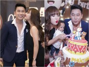 Làng sao - Vợ Lê Hoàng The Men hôn chồng trong tiệc thôi nôi của con trai