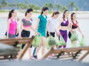 Thời trang - Thí sinh HHVN dọn sạch rác trên biển Tuần Châu