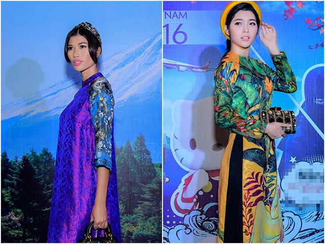 Vắng chồng, Trang Lạ rủ Yan My xúng xính áo dài đi sự kiện