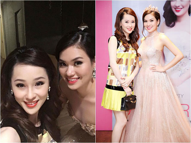 Á hậu Thái Như Ngọc đẹp kiêu sa đến chúc mừng Hoa hậu Diễm Trần