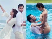 Làng sao - Hà Anh tung ảnh cưới vừa ngọt ngào, vừa sexy trên biển